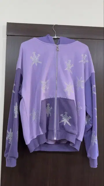 Unknown 집업 후드티 purple