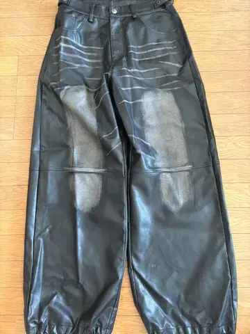 Rosen Kreuz VINTAGE LEATHER WASHED PANTS