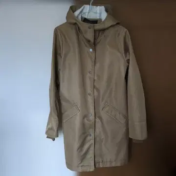 FELISSIMO 베이지 스프링 코트 후드 부착