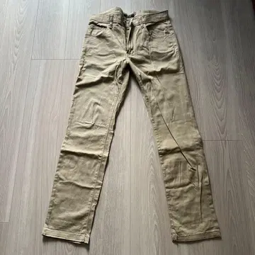 RAGEBLUE 슬림핏 치노 팬츠 베이지