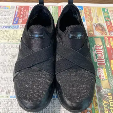 스케쳐스 여성용 24.5cm 블랙 스니커즈