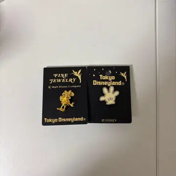도쿄 디즈니랜드 핀 배지 2개 세트