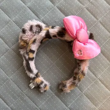 유니버셜 머리띠 키티 레오파드 무늬