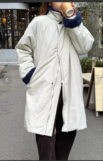 캐널진 diggity 중 보아 하프 코트 베이지