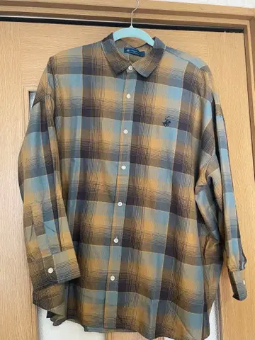 오버 사이즈 체크 셔츠 m 사이즈
