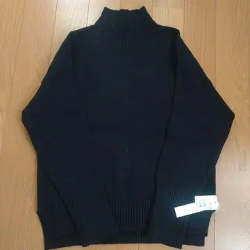 야마다야 soeur7 블랙 터틀넥 스웨터 9호