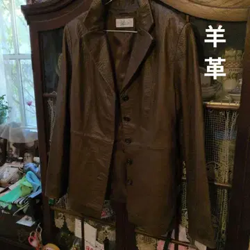 Lulala 브라운 가죽 자켓 13호 미사용 새상품