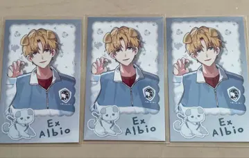 엑스 알비오 완냥days 폴라로이드풍 카드 3장