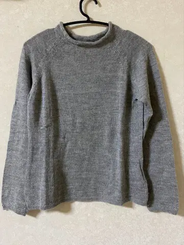 MARGARET HOWELL 알파카 그레이 하이넥 니트