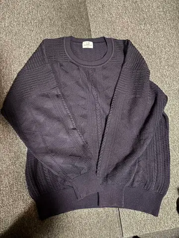 던힐 Sport 네이비 케이블 니트 스웨터 LL