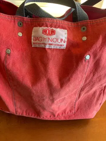 BAG n' NOUN 빨간색 토트백