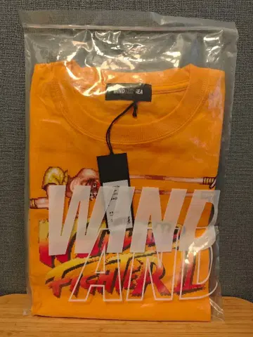 스트리트 파이터 II T셔츠 달심 오렌지 WIND AND SEA