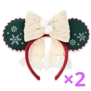 [ 2개 세트 ] 디즈니 크리스마스 머리띠 2025