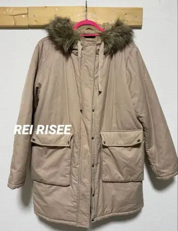 REI RISEE XL 충전솜 모즈 코트 베이지