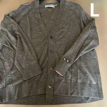 유니클로 x 아냐 메리노 가디건 브라운 L 새상품