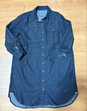 [ 미사용 새상품 ] UNIQLO 데님 셔츠 원피스 S 사이즈