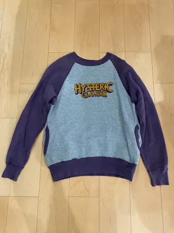 레어 HYSTERIC GLAMOUR 맨투맨 그레이/퍼플 빈티지