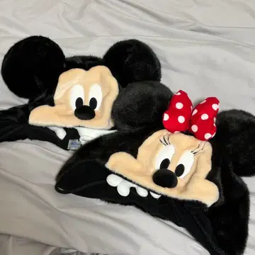 미키 미니 캐릭터 모자 2개 세트