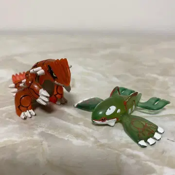 레어! 포켓몬 몬코레 피규어 카이오거 그라돈 클리어ver.