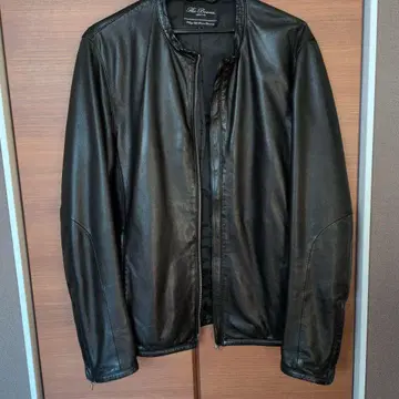 Beams 가죽 싱글 라이더 자켓