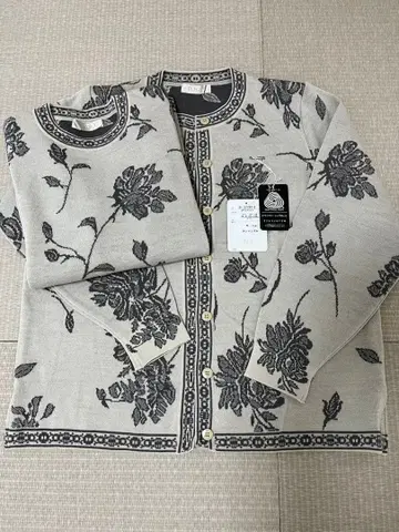 울 100% 자카드 앙상블 스웨터 (M~L 사이즈)