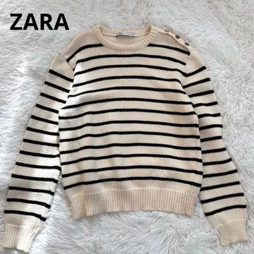 ZARA 자라 루즈핏 스트라이프 니트 스웨터 M 컨디션 최상 보더