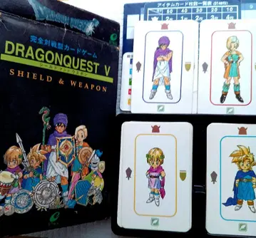 드래곤 퀘스트 V 카드 게임 쉴드 & 웨폰 에닉스 당시 물품 레트로