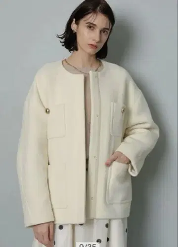 CADUNE 노카라 포켓 코트