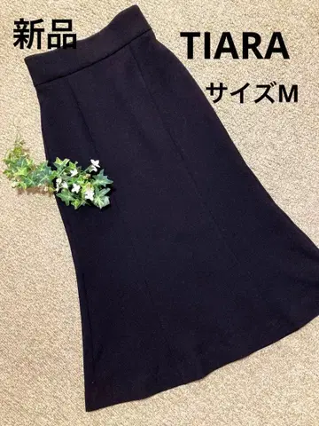 새상품급 TIARA 스커트 절개 머메이드 스커트 사이즈 M 블랙