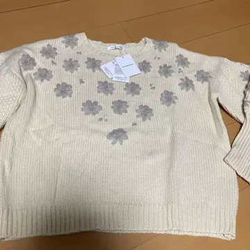 natural coutur 꽃무늬 스웨터, 니트