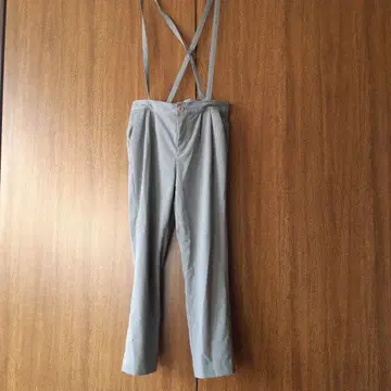그레이 서스펜더 팬츠