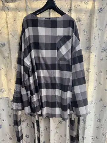 PAMEO POSE 체크 무늬 셔츠 긴팔