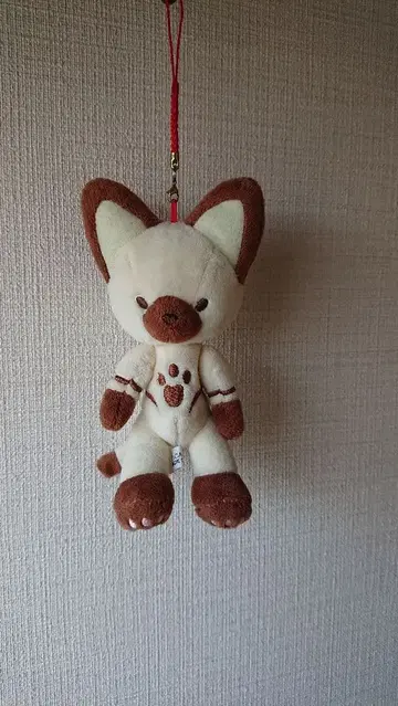 몬스터 헌터 아이루 테디베어 고양이 봉제 인형 마스코트
