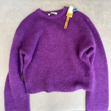 AURALEE 24AW 니트 퍼플 알파카