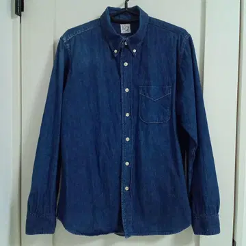 orSlow/오어슬로우 데님 다운 셔츠 사이즈 3 인디고 블루