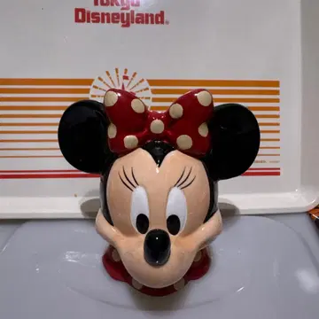 디즈니랜드 디즈니 미니 마우스 피규어 저금통 레트로 쇼와 레어