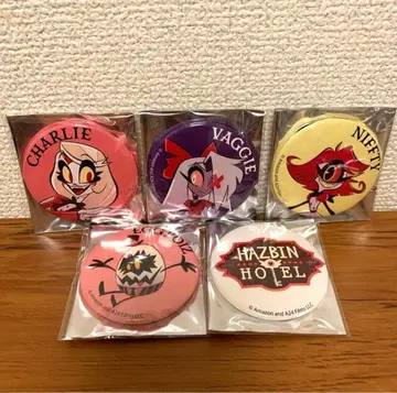 Hazbin Hotel 회장 한정판 시크릿 캔뱃지 6개
