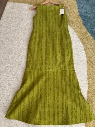 그린 슬리브리스 원피스 S 사이즈