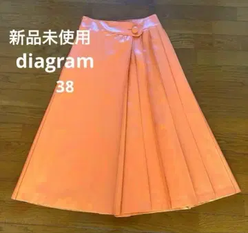 미사용 새상품 diagram 플레어 스커트 38