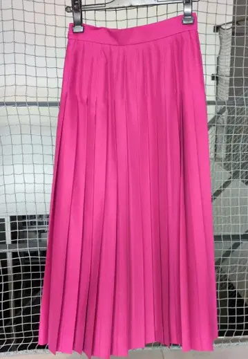 이레브 실크 100% 플리츠 스커트