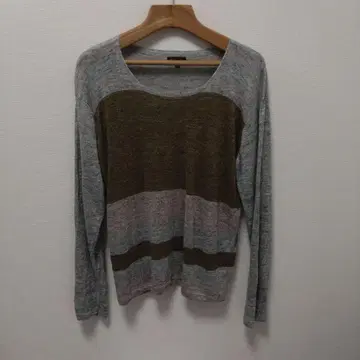 Paul Smith M 사이즈 긴팔 니트 그레이/올리브