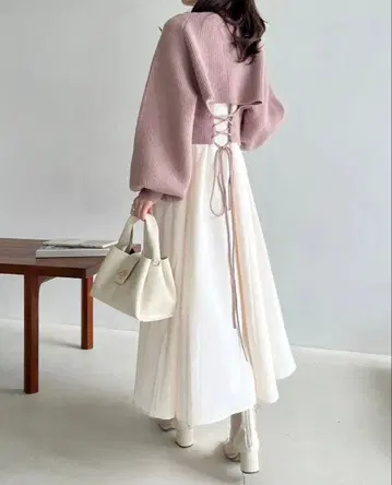 새상품급 멀티 웨이 니트 세트 원피스 [ WEB 한정 상품 ]