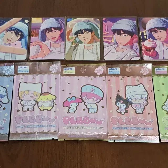 플레이브 뿌우 예준 미공포 5종+미개봉 포카앨범 세트판매