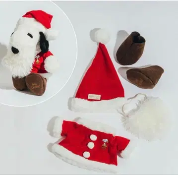 스누피 뮤지엄 봉제 인형 코스튬 산타클로스 크리스마스