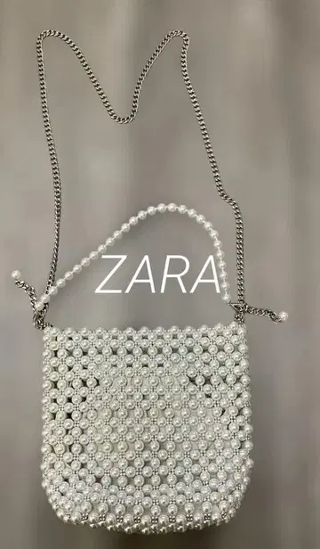 ZARA 펄 숄더백