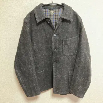 슈가케인 픽션 로맨스 더블 페이스 체크 자켓 36S