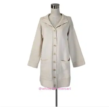 끌로에 정가 17만 에크루 고급 라나 버진 울 니트 아우터