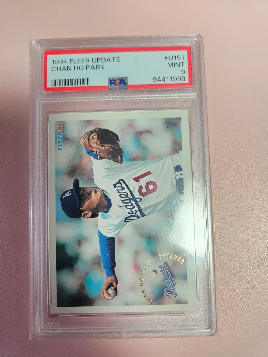 박찬호 PSA 9등급 1994 플리어 루키 카드
