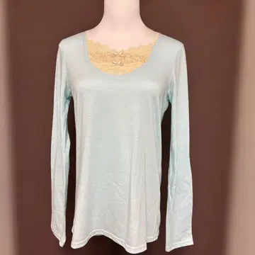 franche lippee 스카이블루 긴팔 T셔츠