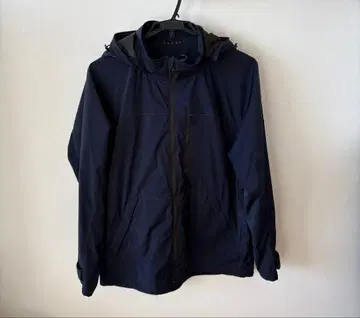 네이비 후드 부착 마운틴 파카